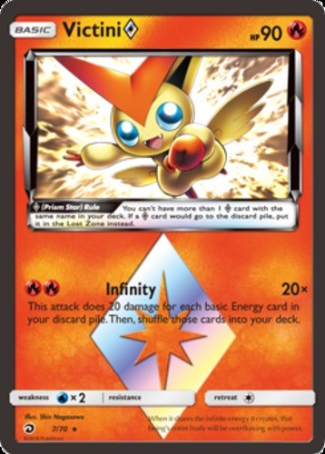 Heavily played victini - heavily, prism